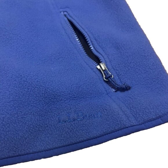 LL Bean Polartec Purple Fleece Vest Size Large Womens Full Zip QJPH1 - Picture 2 of 5